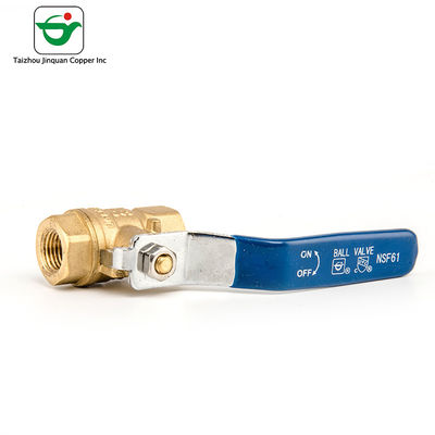 Copper 1/2'' Lead Free Ball Valve With Plated Steel Handles