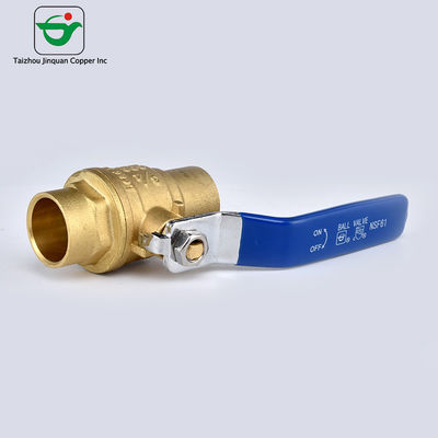 Copper 1/2'' Lead Free Ball Valve With Plated Steel Handles