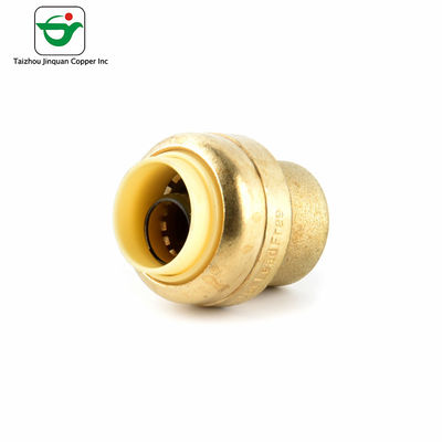 3/4&quot; Quick Connect Brass Tube End Caps Fittings For Compressed Air