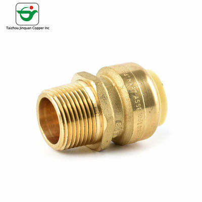 3/4'' X1/2&quot; MNPT Brass Male Female Adaptor Push Fit Pipe Fittings