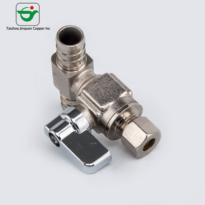 5/8''X3/8''X1/4'' 1/4 Turn Dual Outlet Angle Stop Valve