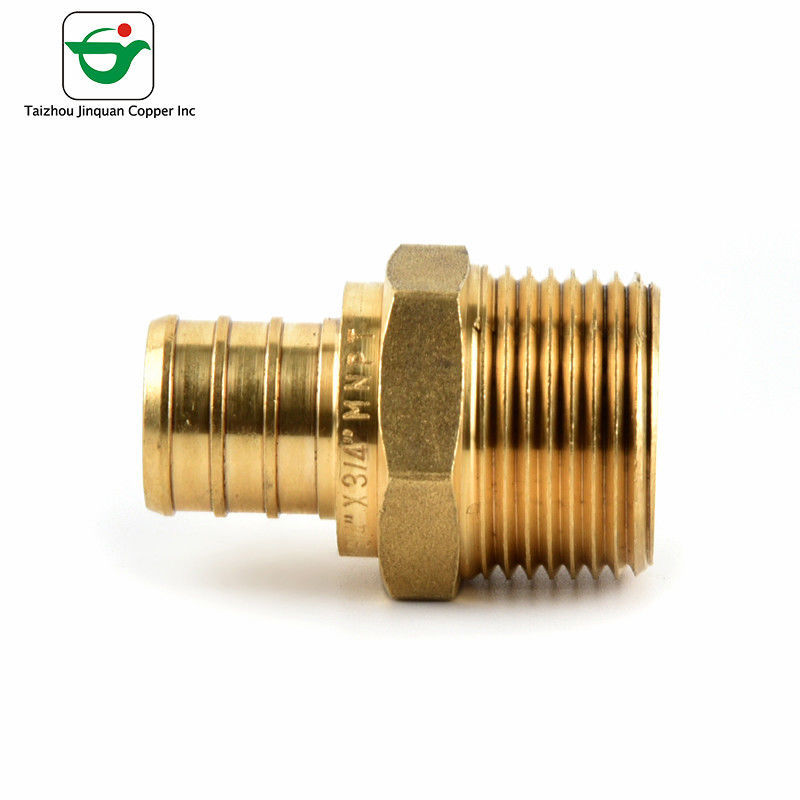 ISO9001 1''X3/4&quot; MNPT Copper Male Adapter Pex Barb Fitting