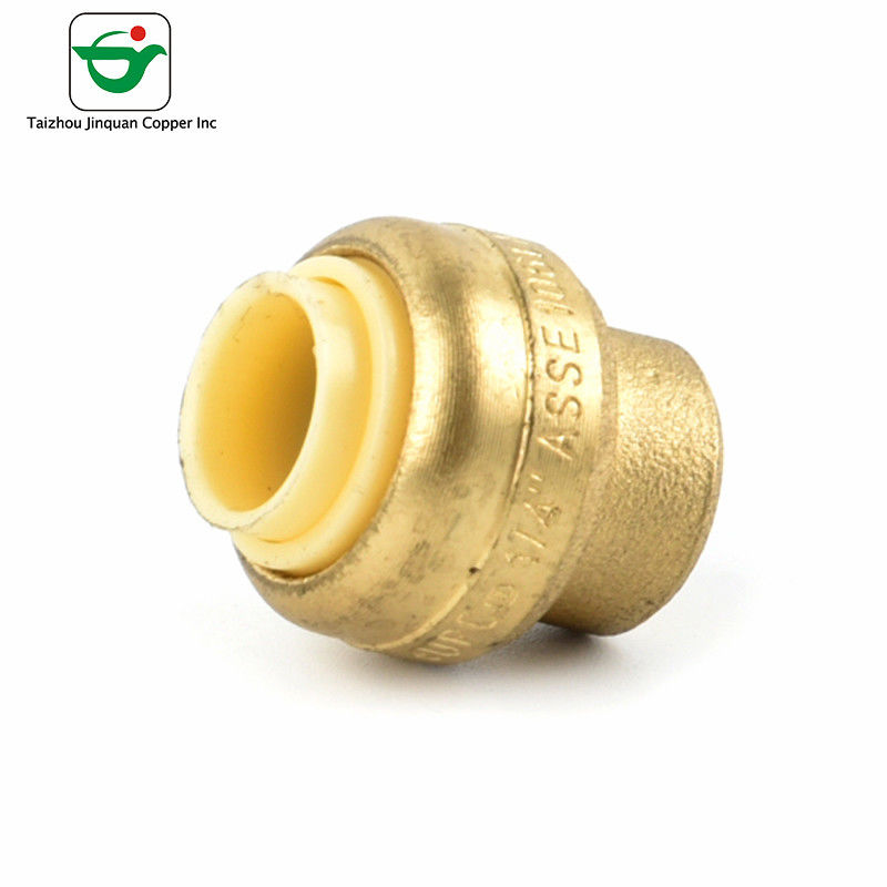 NSF61 1/2&quot; Copper Push Fit Fittings Yellow End Caps