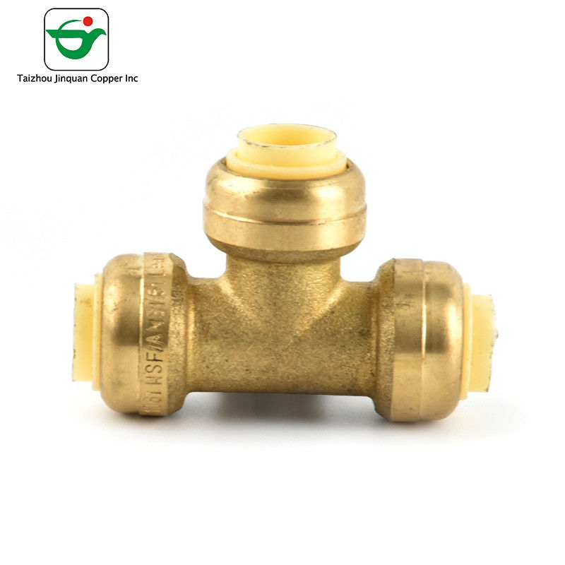 1/2''X1/2''X1/2'' Push Fit Pipe Fittings Brass Tee Connector