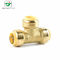 DIN8077 DIN8078 1''X1''X1'' Brass Equal Tee Pipe Fitting