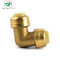 Round Head 3/4''X1/2'' Push Fit Brass 90 Degree Elbow Fitting