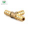 Forged 3/4''X3/4''X1/2'' Brass Hose Connector Tee Lead Free